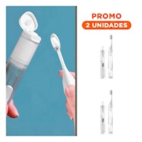 Pack2 Combo Practico para Cuidado Bucal de Color Blanco